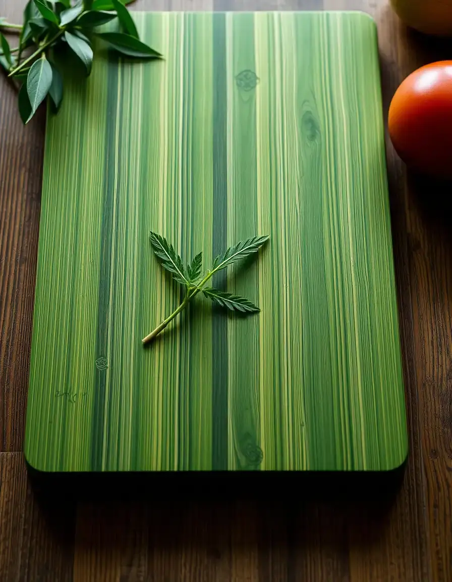 Grüne Küche Fokus: Green Bamboo Board Schneidebrett