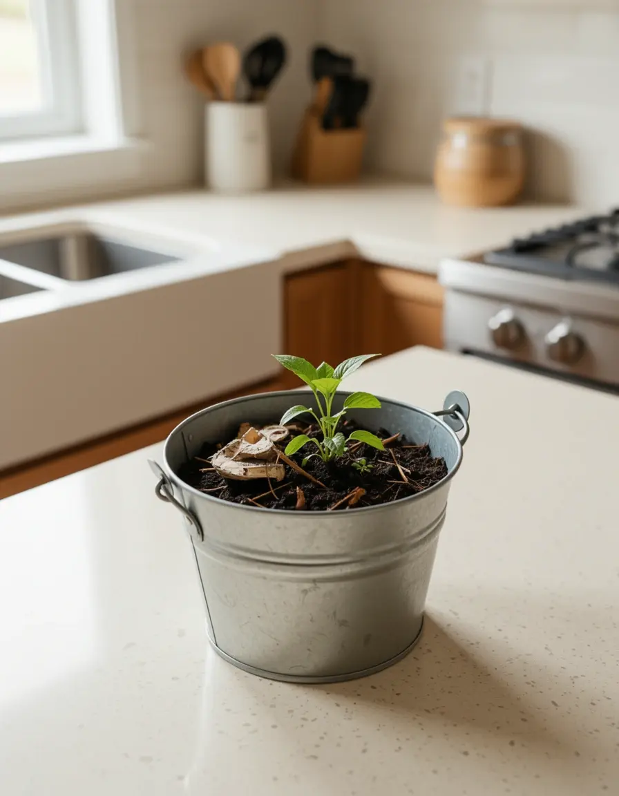 Grüne Küche Recycling: Green Compost Bin kleiner Komposteimer
