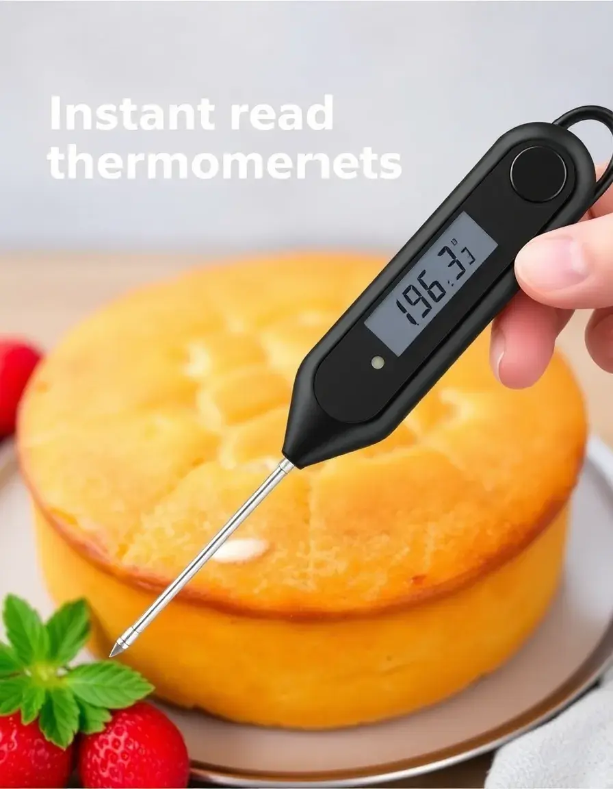 Digitales Einstichthermometer für Kuchen Garprobe
