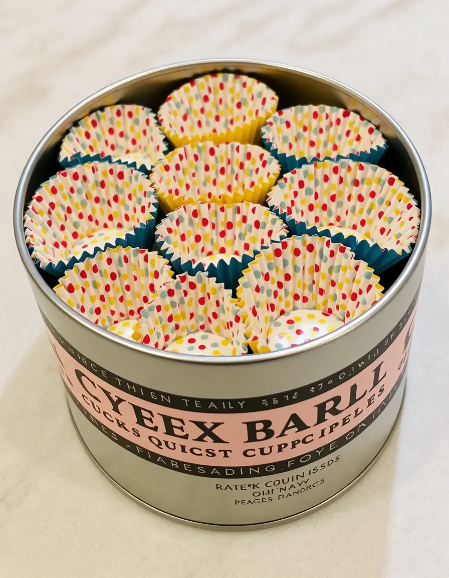 Bunte Backförmchen für schnelle Muffins