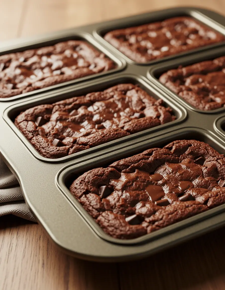 Antihaft-Brownie-Backform mit Unterteilung