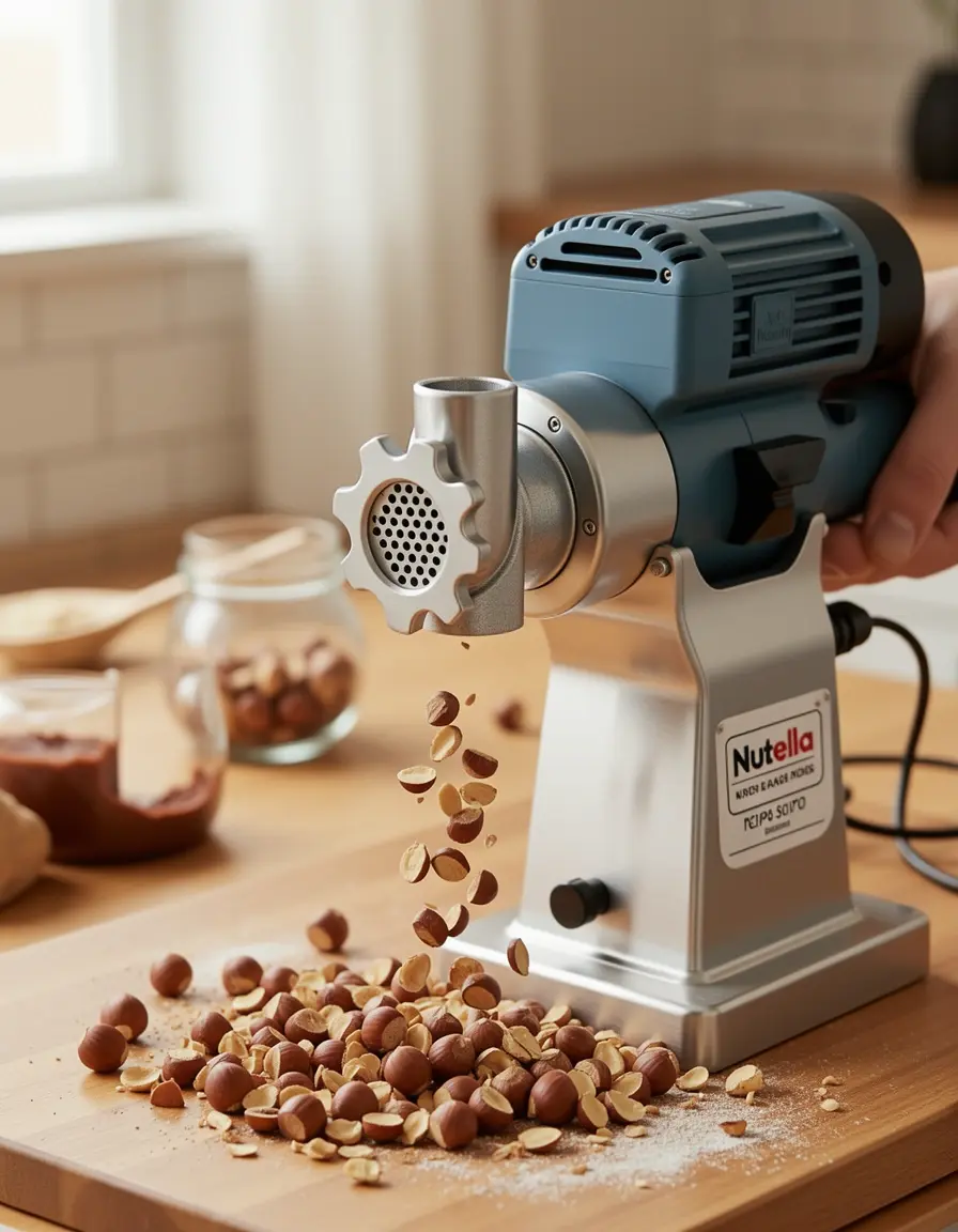 Elektrische Nussmühle aus Edelstahl