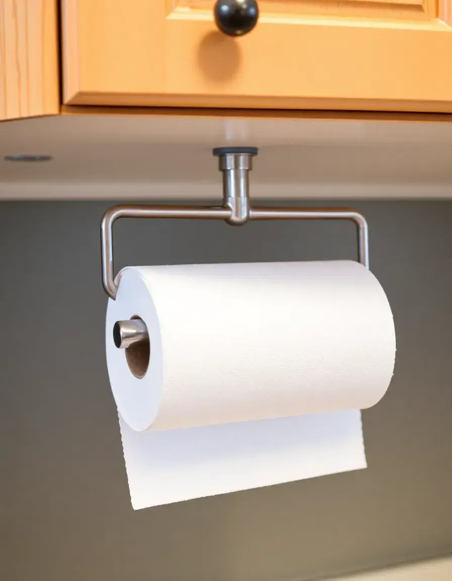 Küchenrollenhalter für Unterbau am Schrank