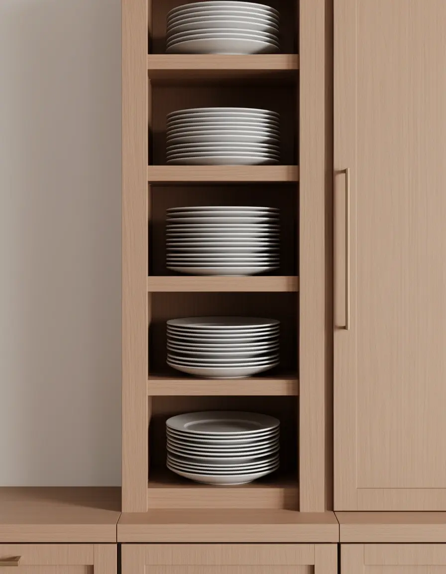 Vertikaler Tellerhalter für Küchenschrank