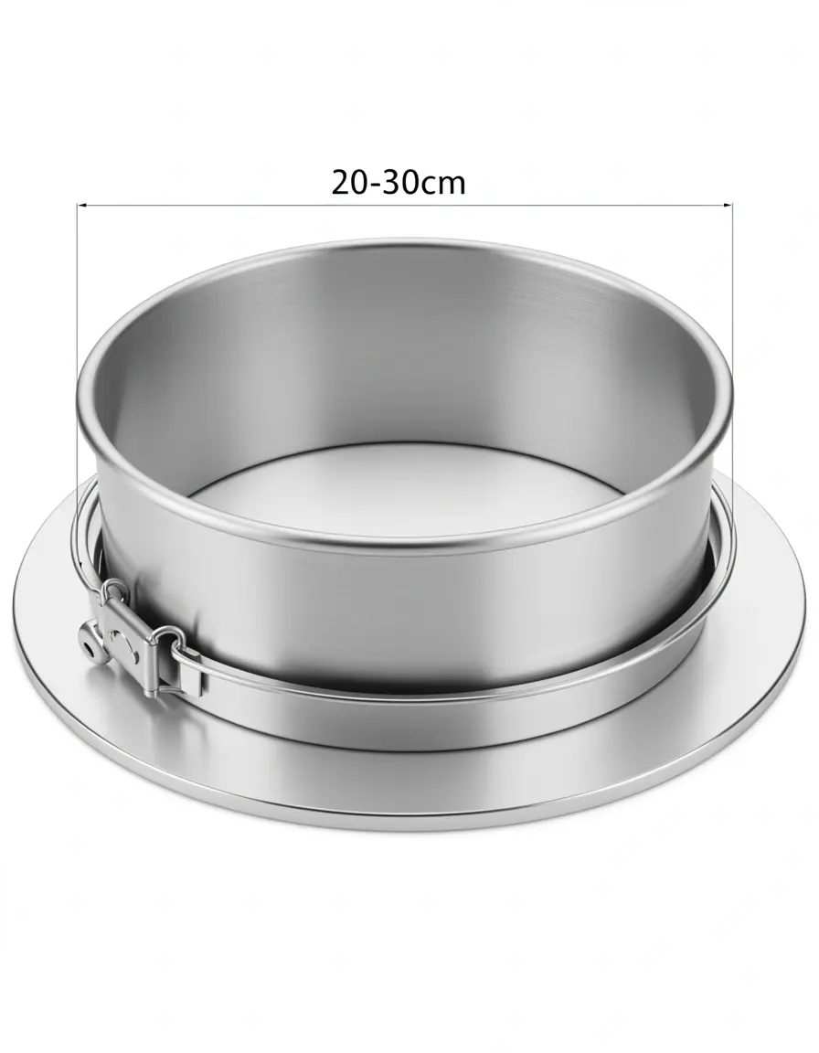 Verstellbarer Backring aus Edelstahl für Mousse-Torten