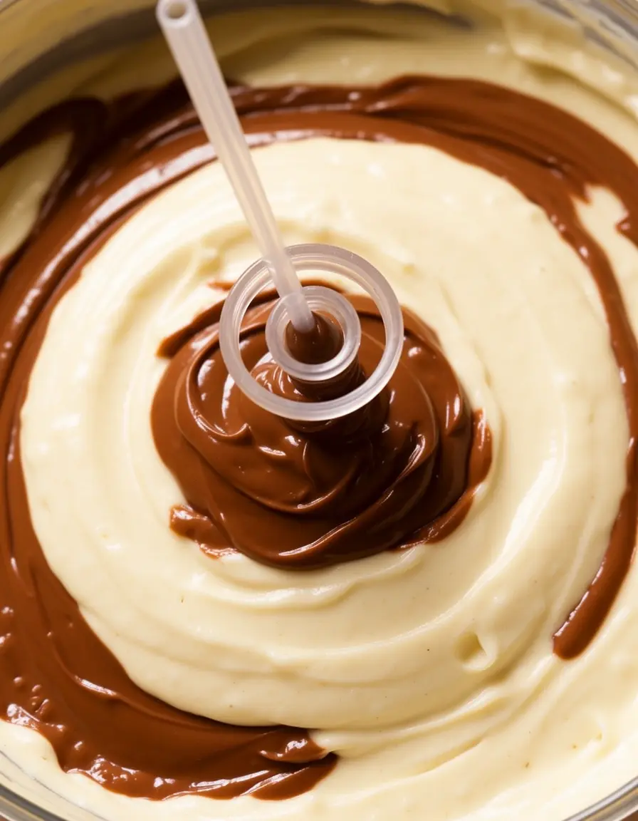 Spezialwerkzeug zum Marmorieren von Nutella-Teig
