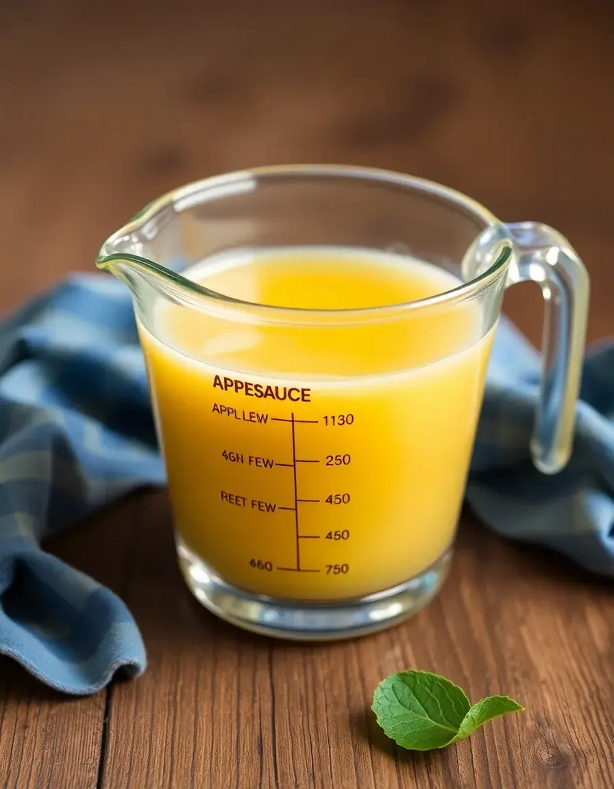 Glas Messbecher für Apfelmus Ersatz