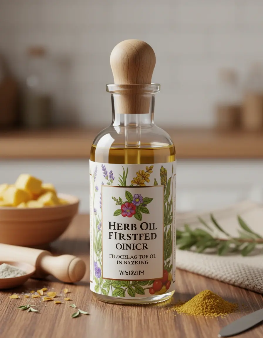 Öl-Infuser Flasche für aromatisierte Backöle