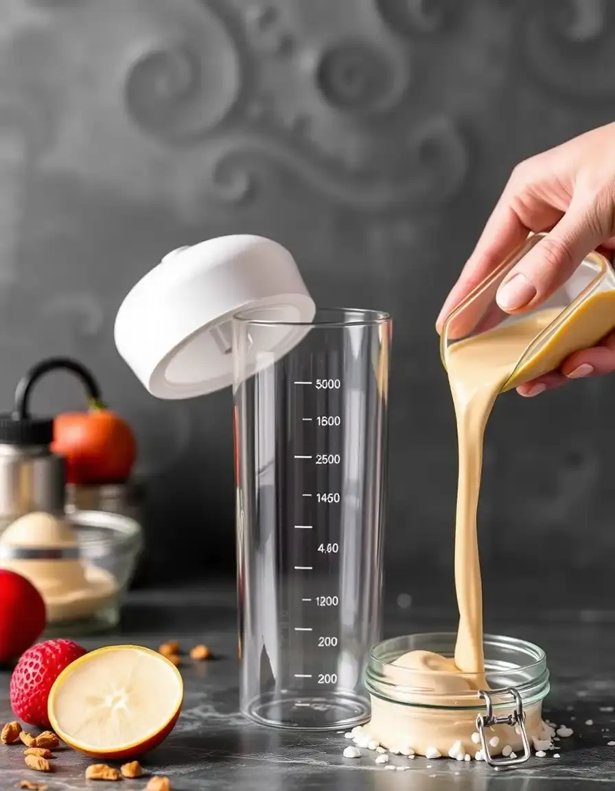 Batter Mixer Bottle Teigspender für schnelles Mischen von Kuchenteig