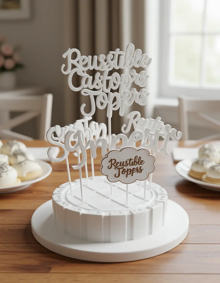 Wiederverwendbares Cake Topper Kit für individuelle Tortendeko