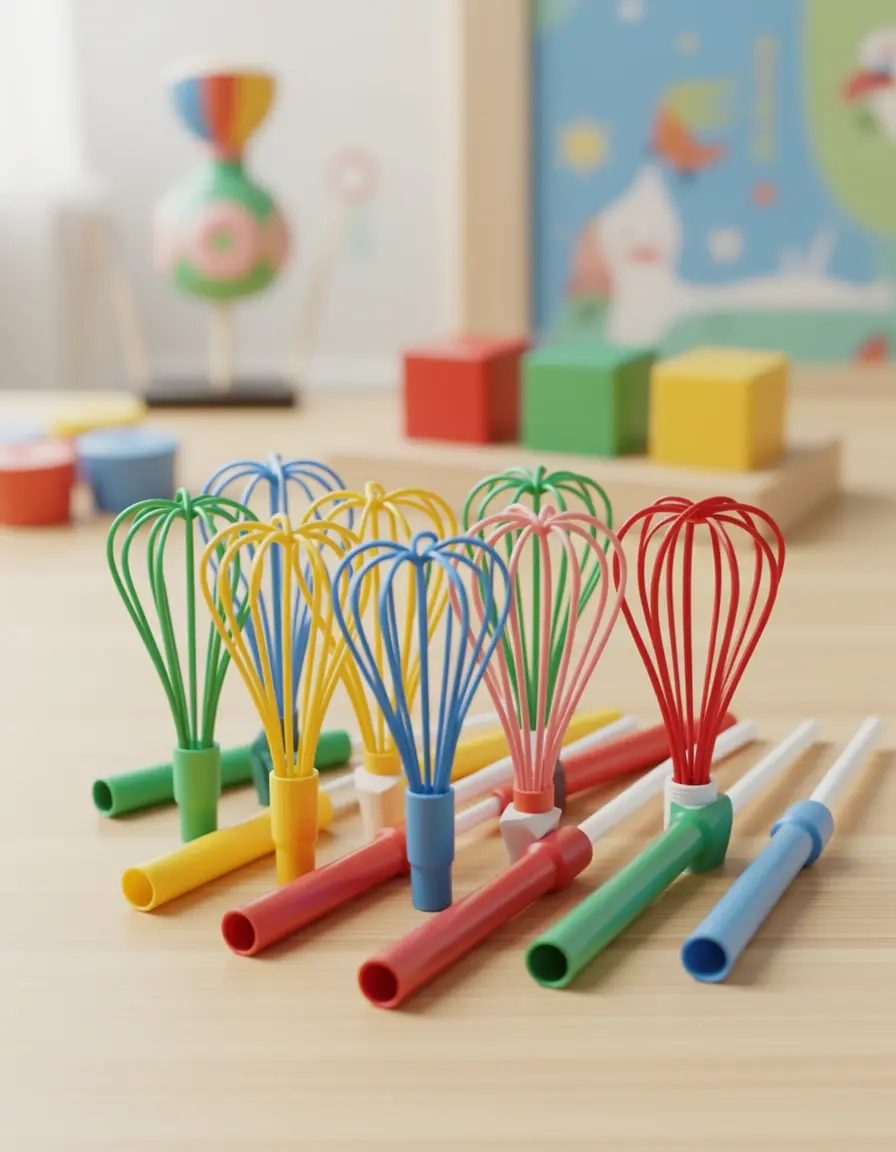 Bunte Mini-Schneebesen für Kinder
