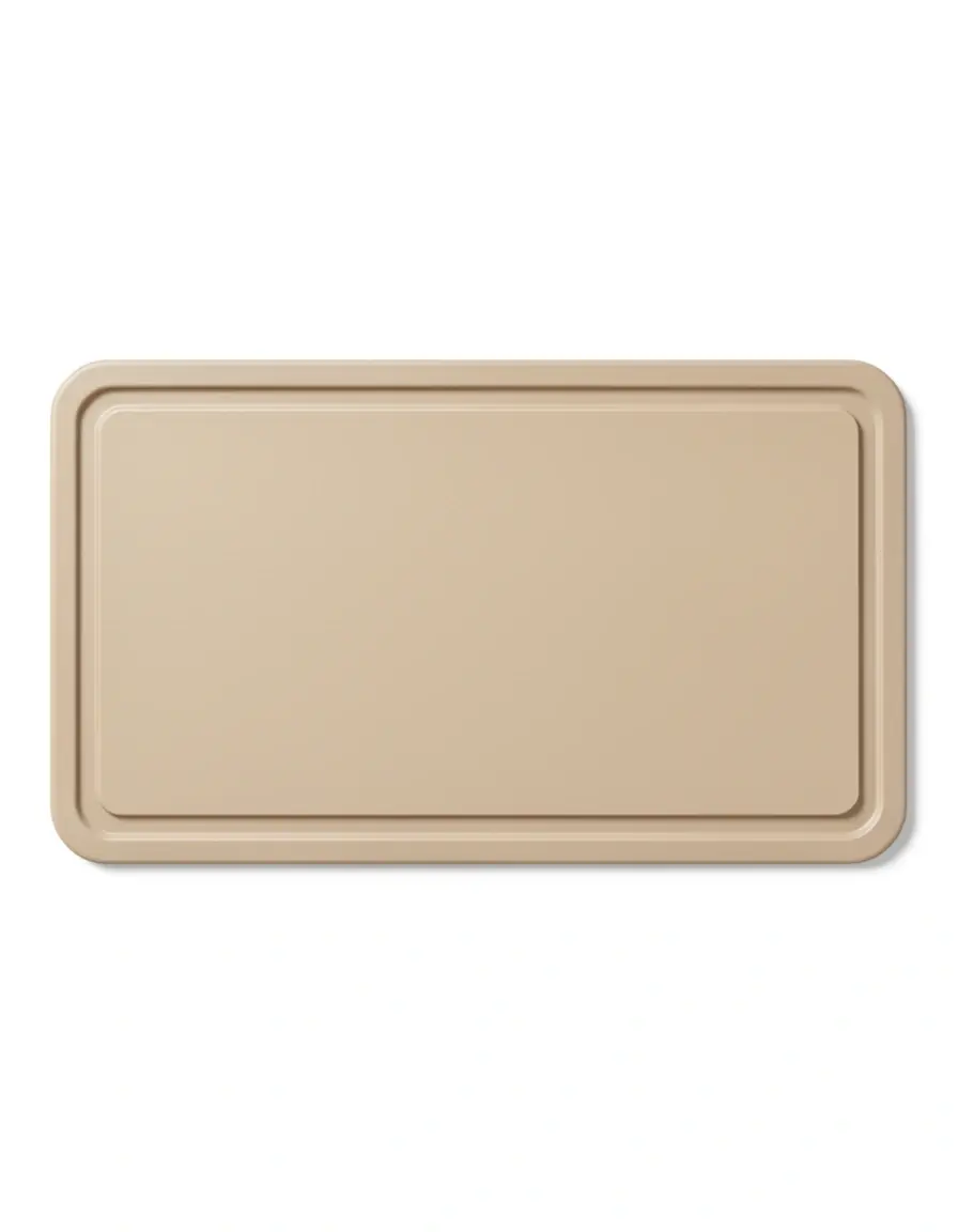 Rutschfestes Schneidebrett in Beige 30x20cm