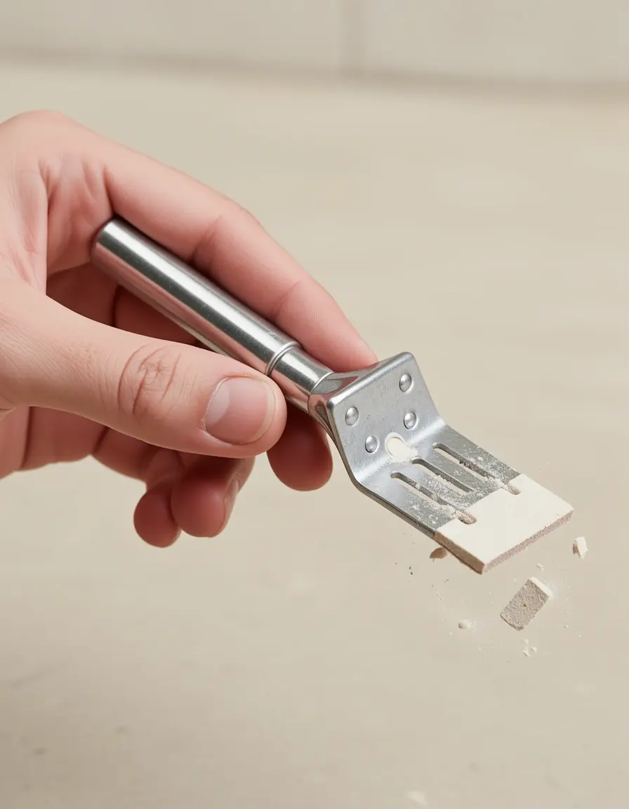 Handgeführter Fliesenschneider für kleine Reparaturen am Küchenrückwand
