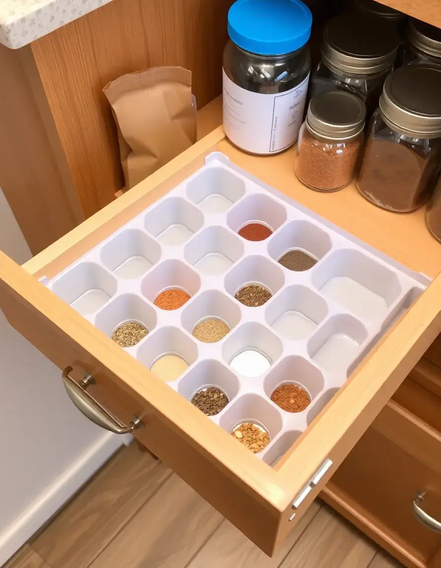 Gewürzeinsatz Tray für schmale Apothekerschrank Auszüge