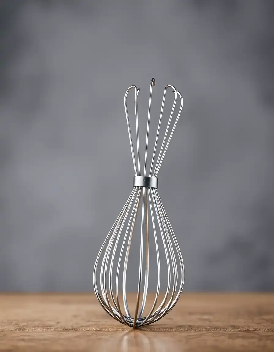 Set aus drei Edelstahl-Schneebesen in verschiedenen Größen für die Küche ohne Geräte