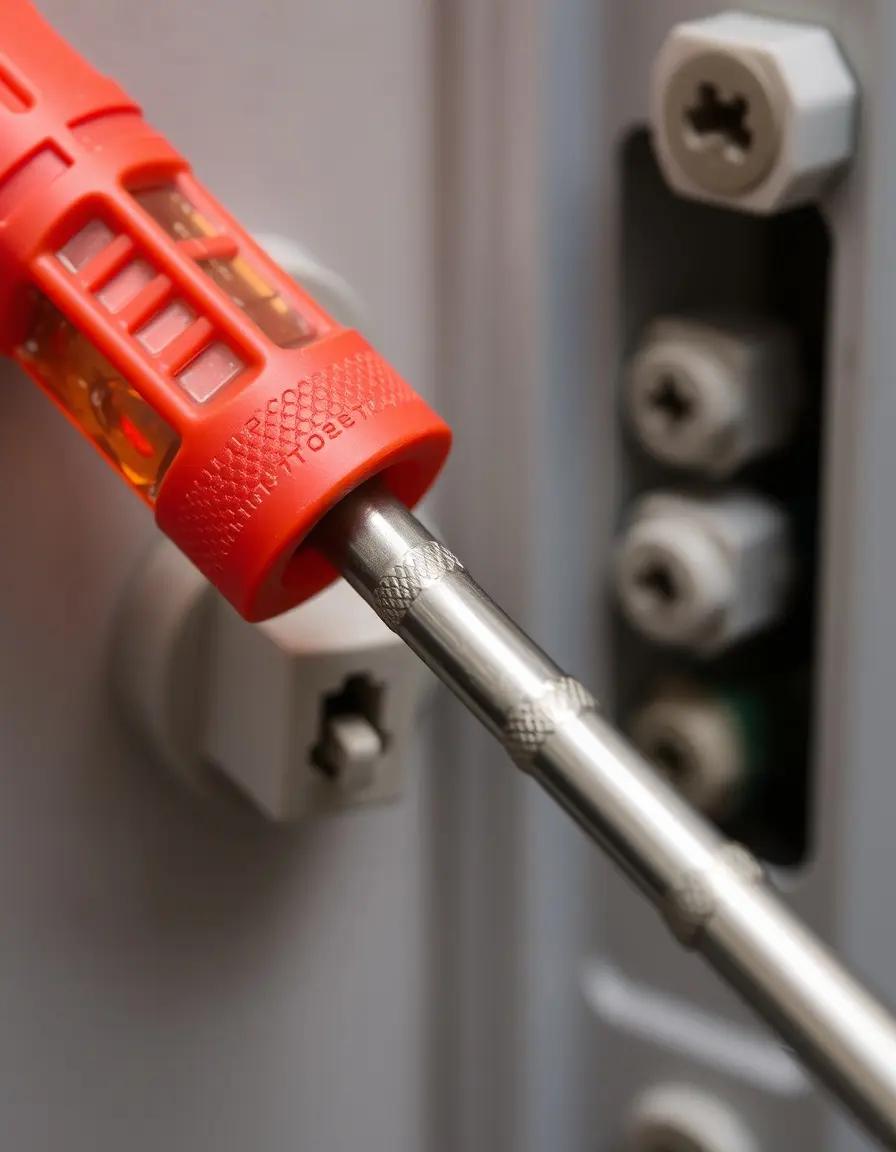 Isolierter Schraubendreher für Elektroinstallationen in der Küche