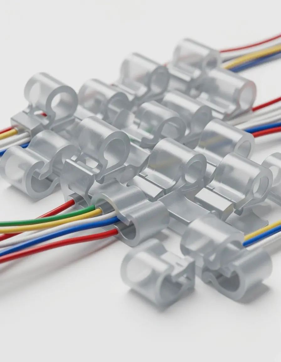 Selbstklebende Kabelclips für ordentliche Kabelführung