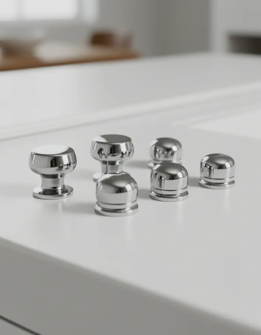 Chrome Pull Knob Set für Küchenmöbel