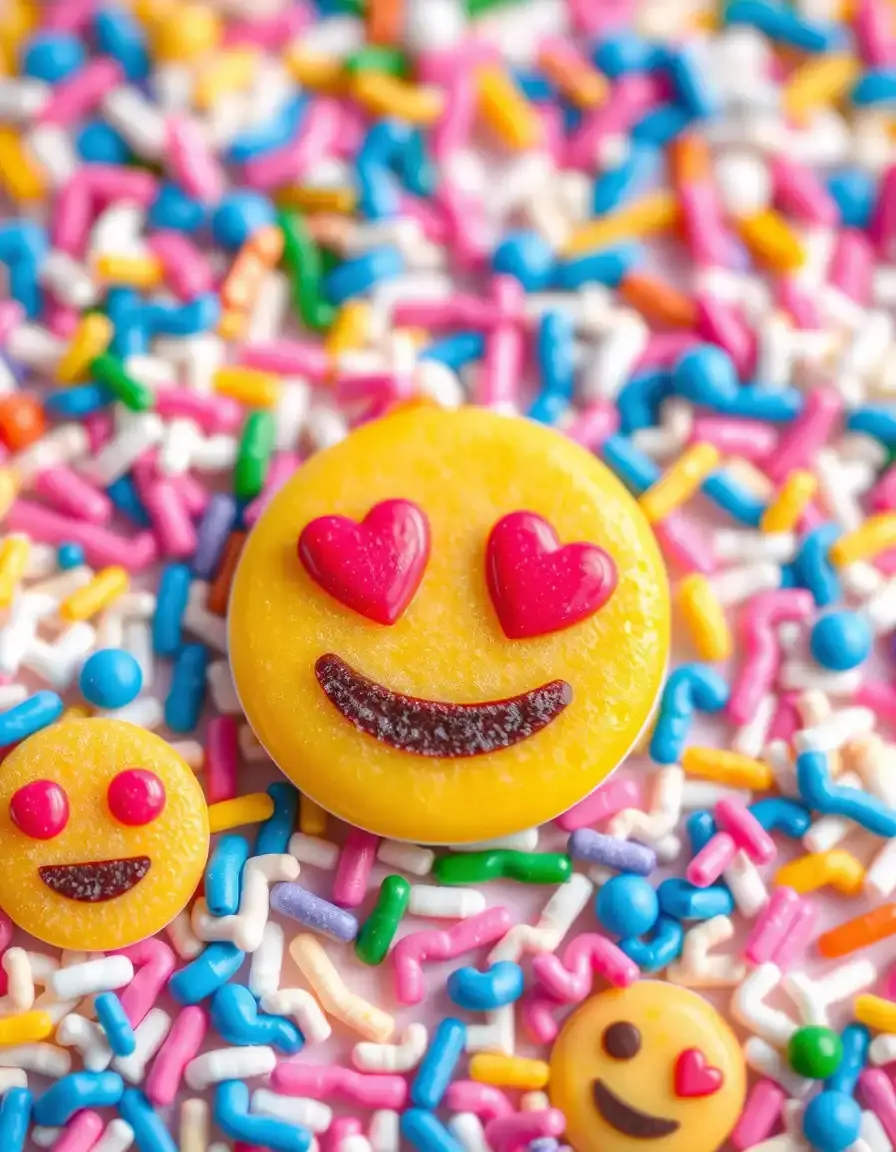 Laughing Sprinkles bunte Zuckerstreusel mit Emoji Gesichtern
