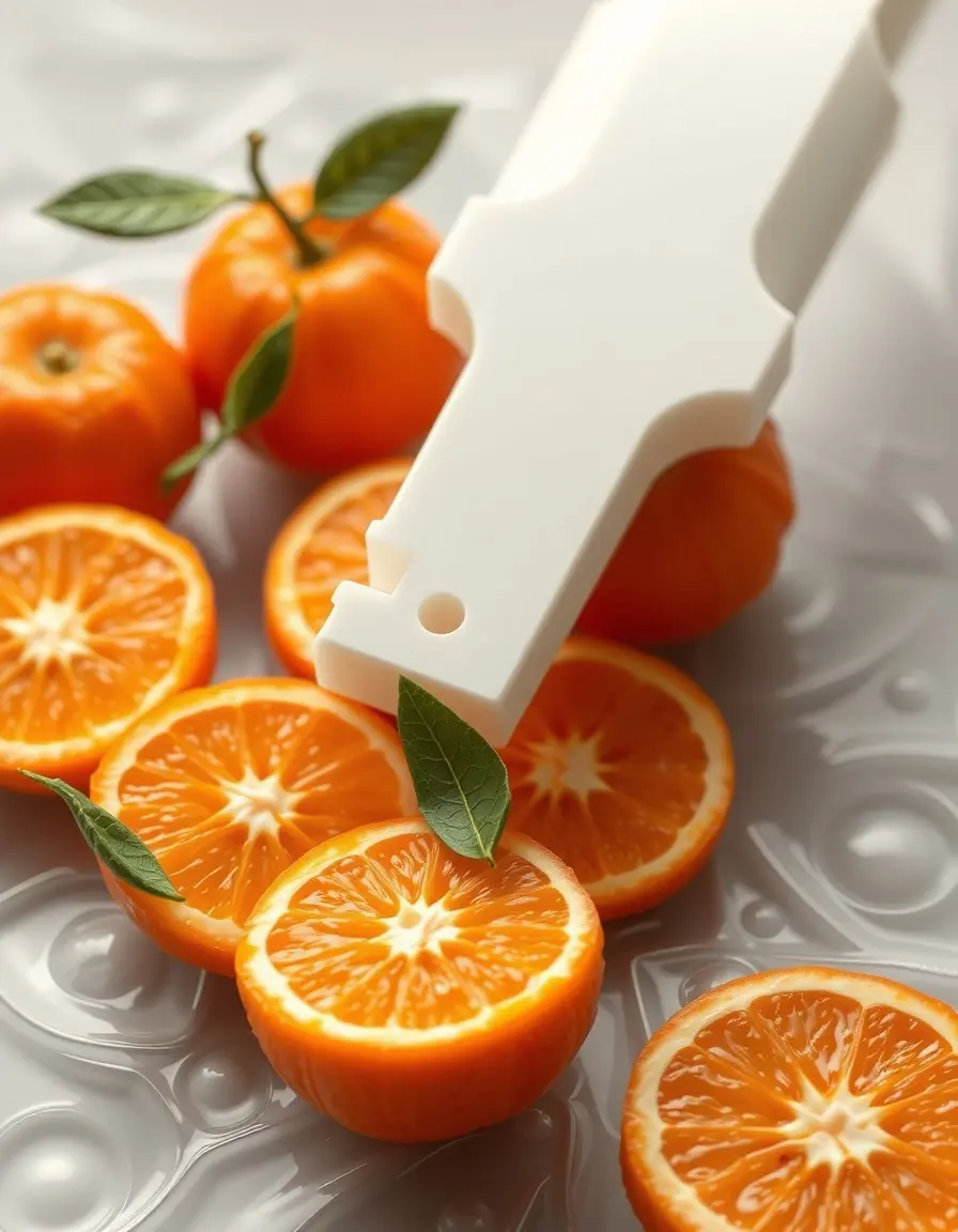Mandarin Segmenter Tool aus Kunststoff für perfekte Mandarinenspalten