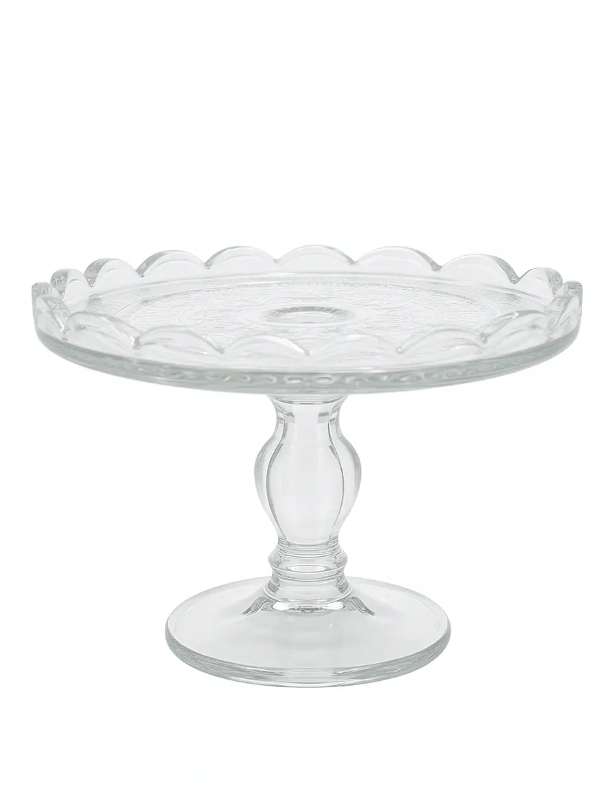 Mini Tortenplatte aus Glas für kleine Kuchen