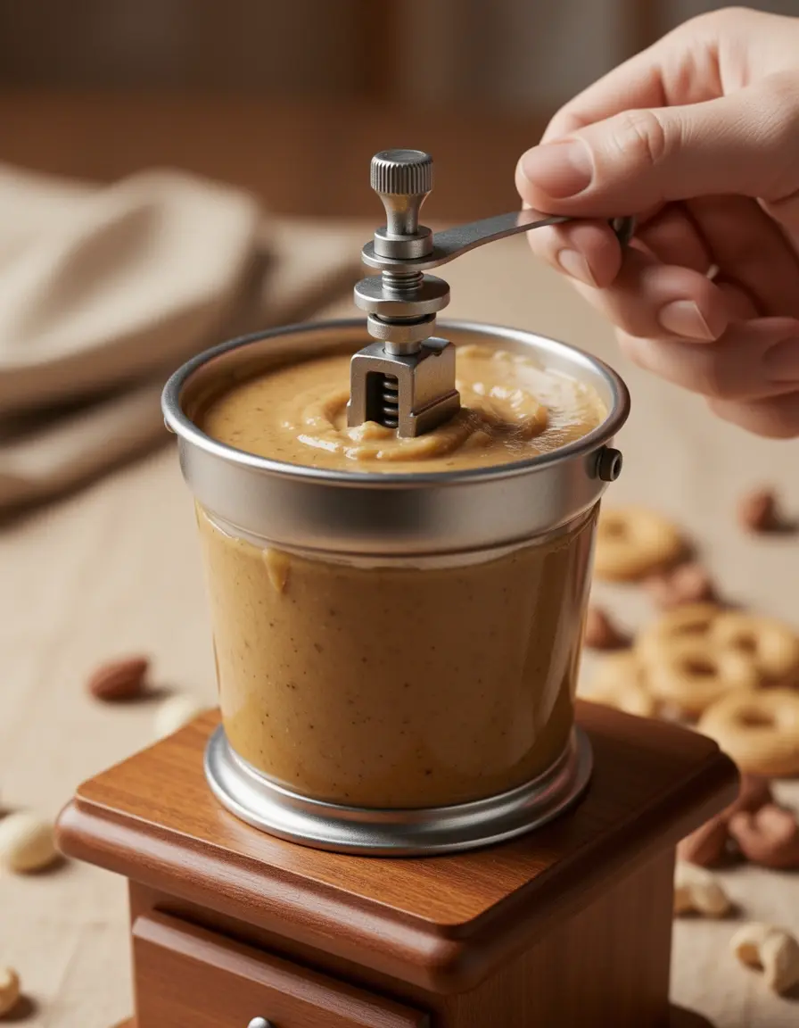 Manuelle Nussbutter-Mühle für frische Zutaten