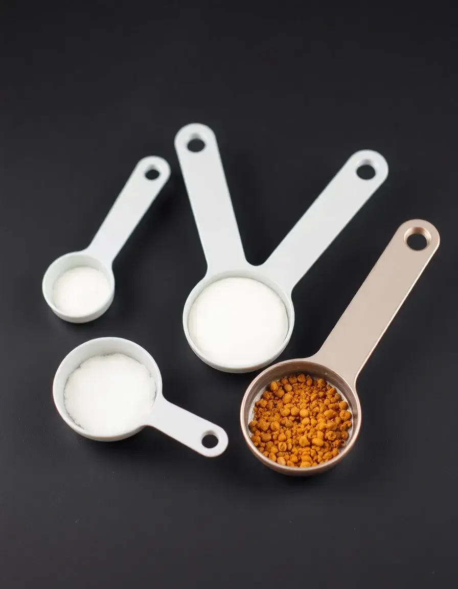 Messlöffel-Set für präzise Zutatenmengen