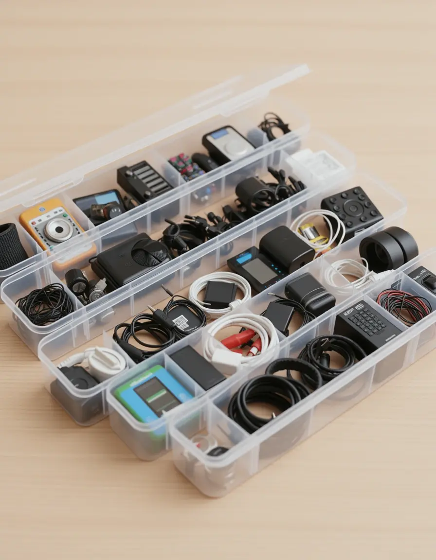 Kleine modulare Aufbewahrungsboxen für Küchen-Gadgets