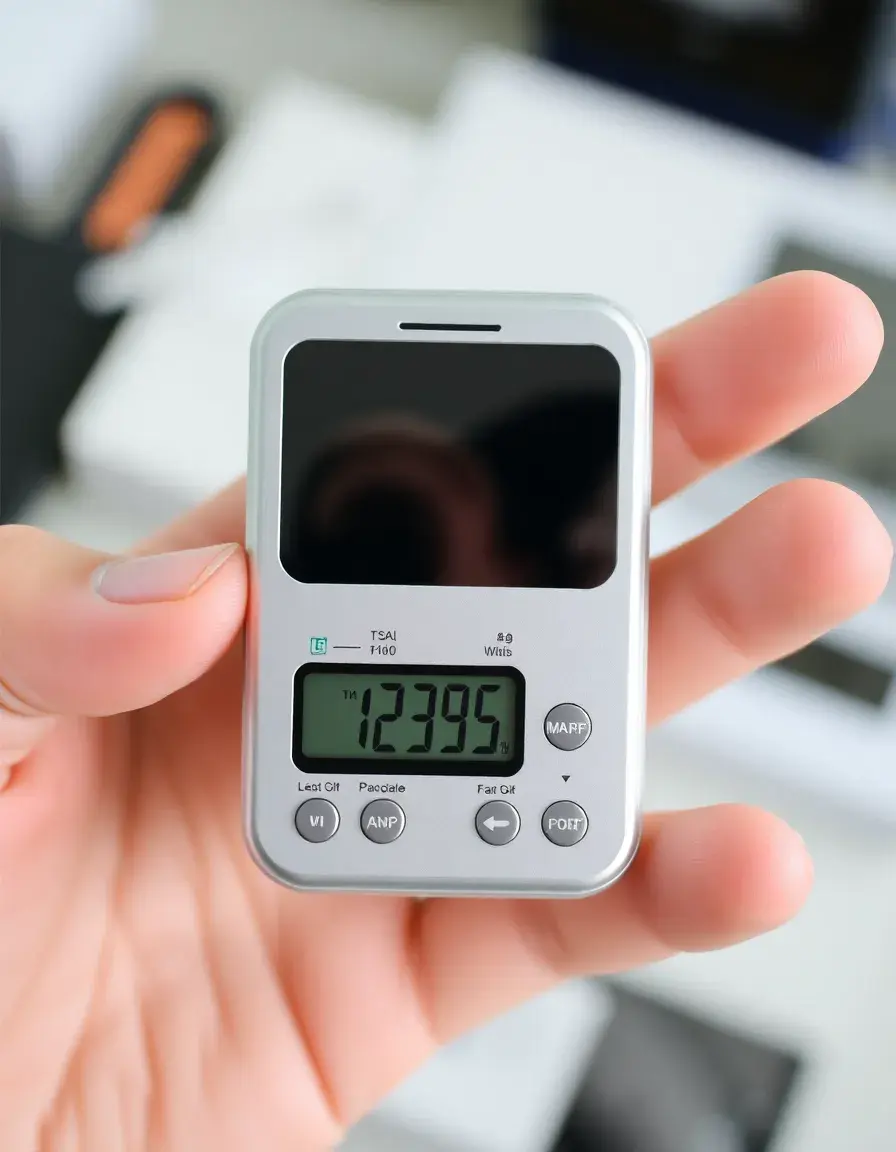 Digitale Taschenwaage für präzises Abwiegen in der Single Küche