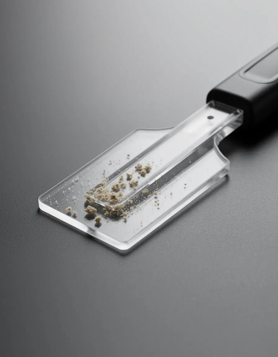Kunststoffschaber für hartnäckige Reste auf Glasoberflächen