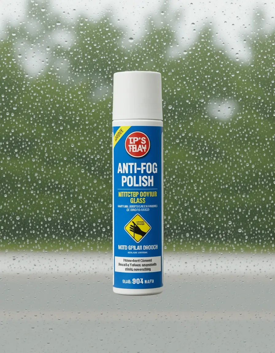 Anti-Beschlag und Polierspray für Glasoberflächen