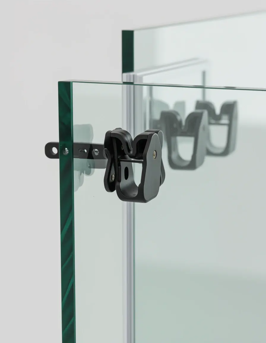Montageklammern und Halterungen für Glasscheiben