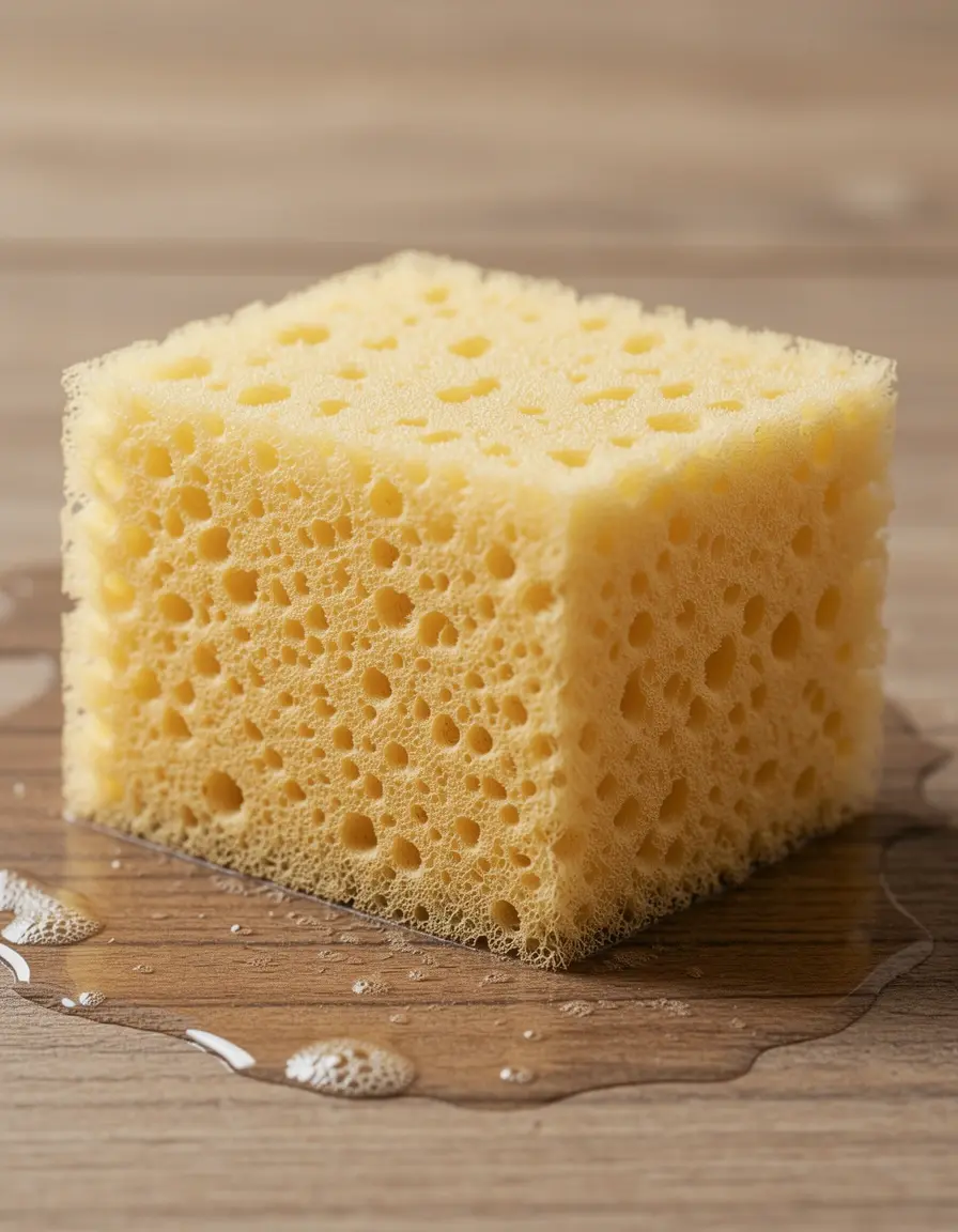 Naturschwamm zum Abwischen von Kleisterresten