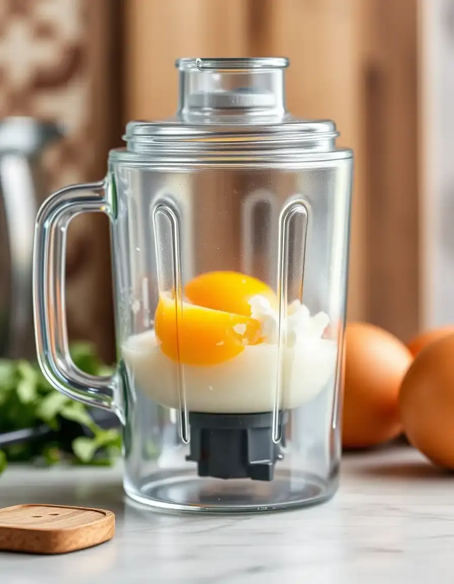 Shaker für die perfekte Zubereitung von veganem Eiersatz
