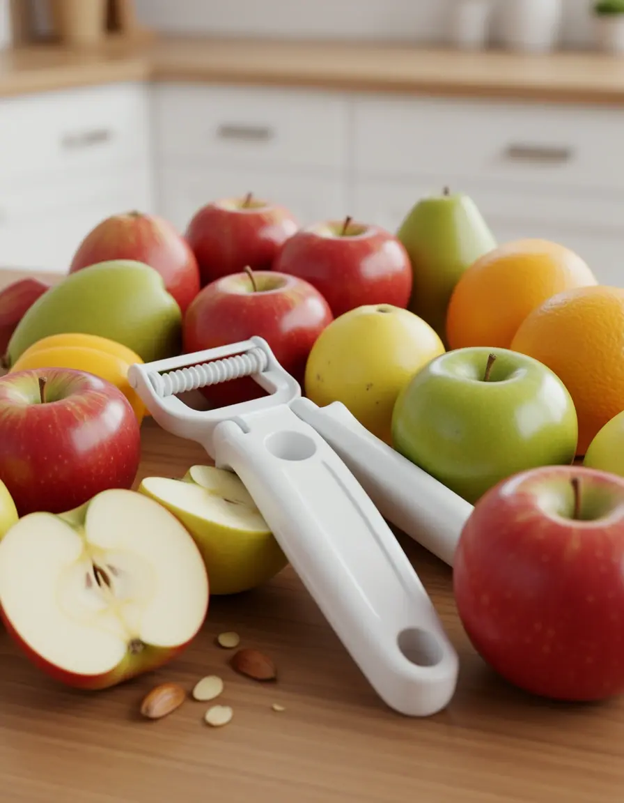 Apfelentkerner und Schäler für schnelle Obstkuchen