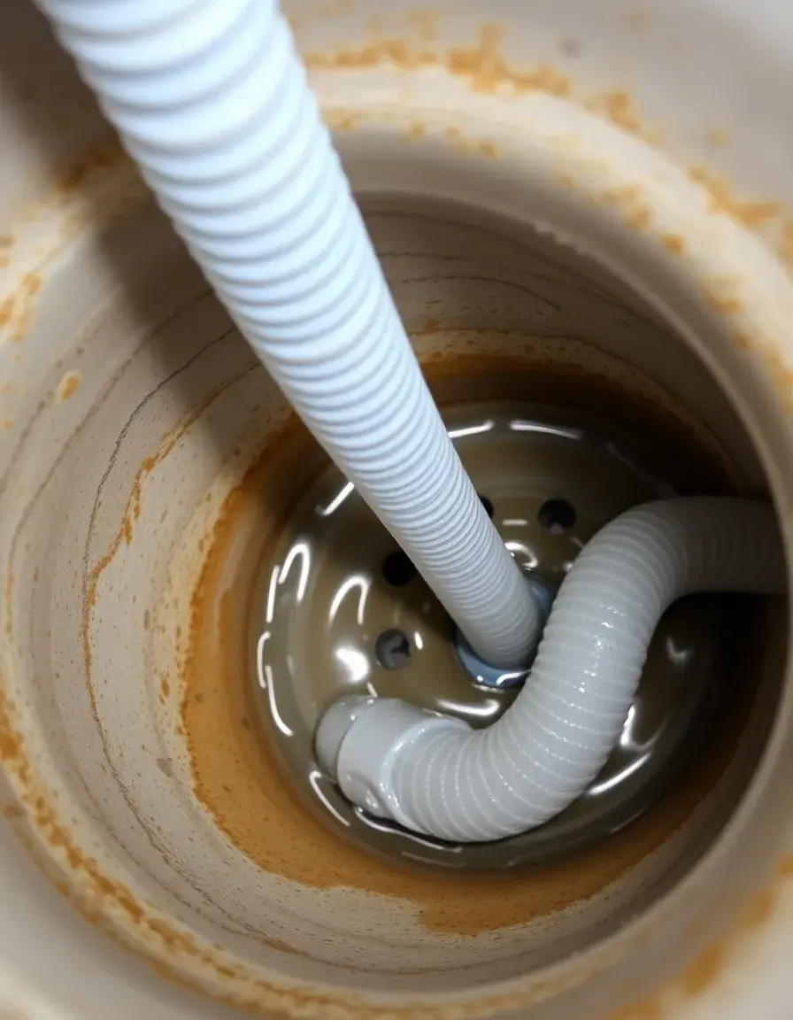 Flexible Rohrreinigungsspirale für verstopfte Küchenabflüsse