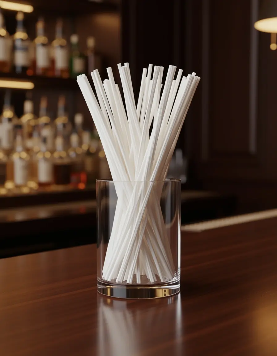 Eleganter Strohhalmhalter aus Acryl für die Bar