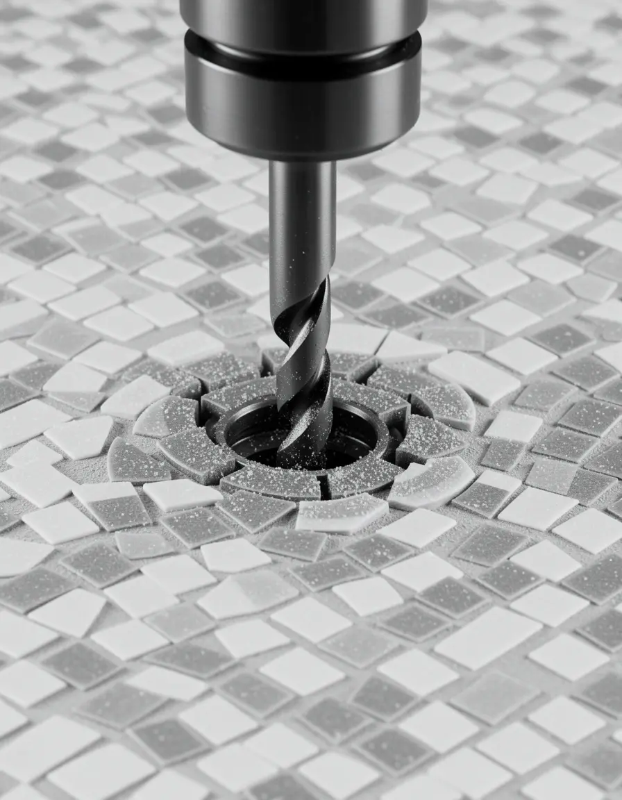Mosaikschneider mit Rollenrad für filigrane Schnitte an Glas- oder Keramikmosaiken