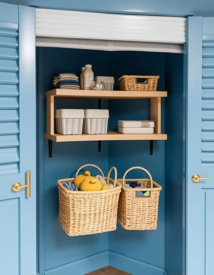 Swing-out organizer for blind corners with metal baskets