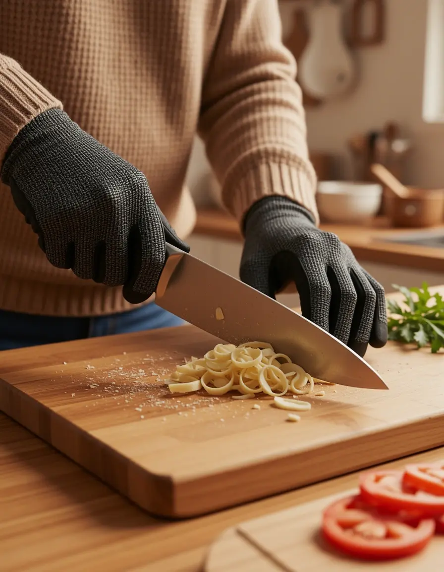 Schnittfeste Handschuhe aus Kevlar für die Küche