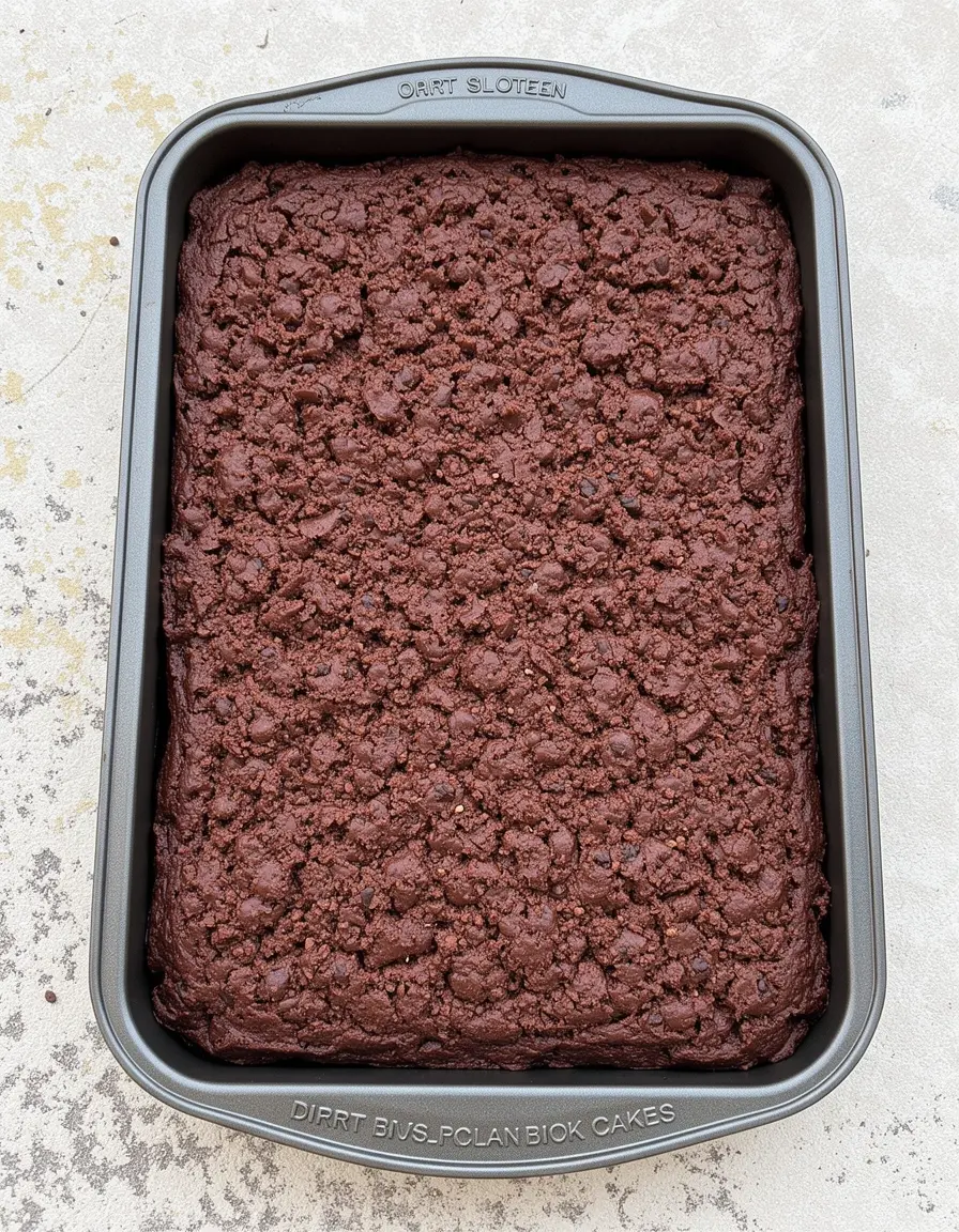 Rechteckige Brownie-Pfanne für Dreck-Blöcke