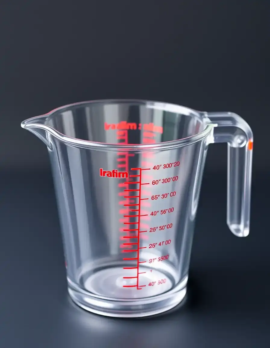 Digitaler Messbecher mit LCD Display zur automatischen Umrechnung