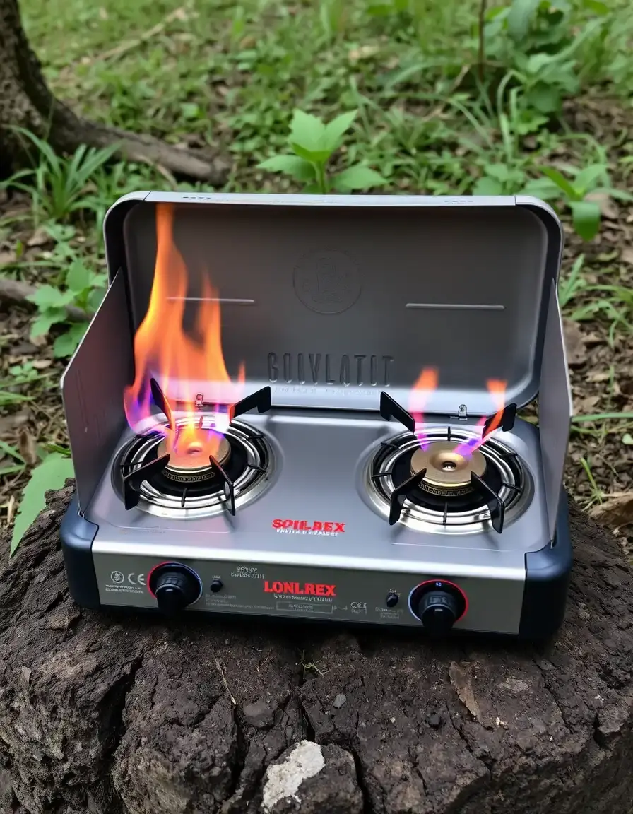 Tragbarer Gaskocher für die Outdoor Küche