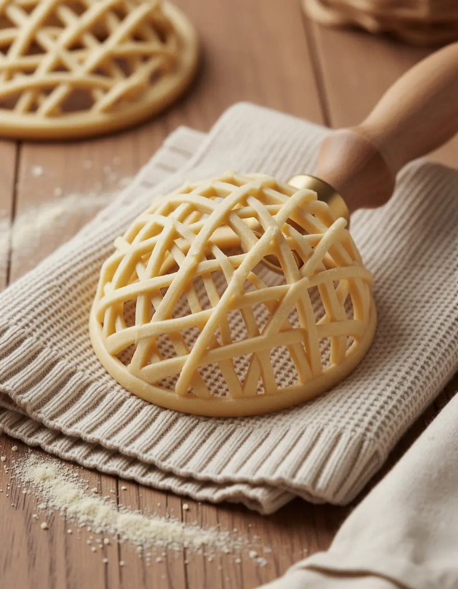 Cozy picture of pastry lattice roller cutter, for tops