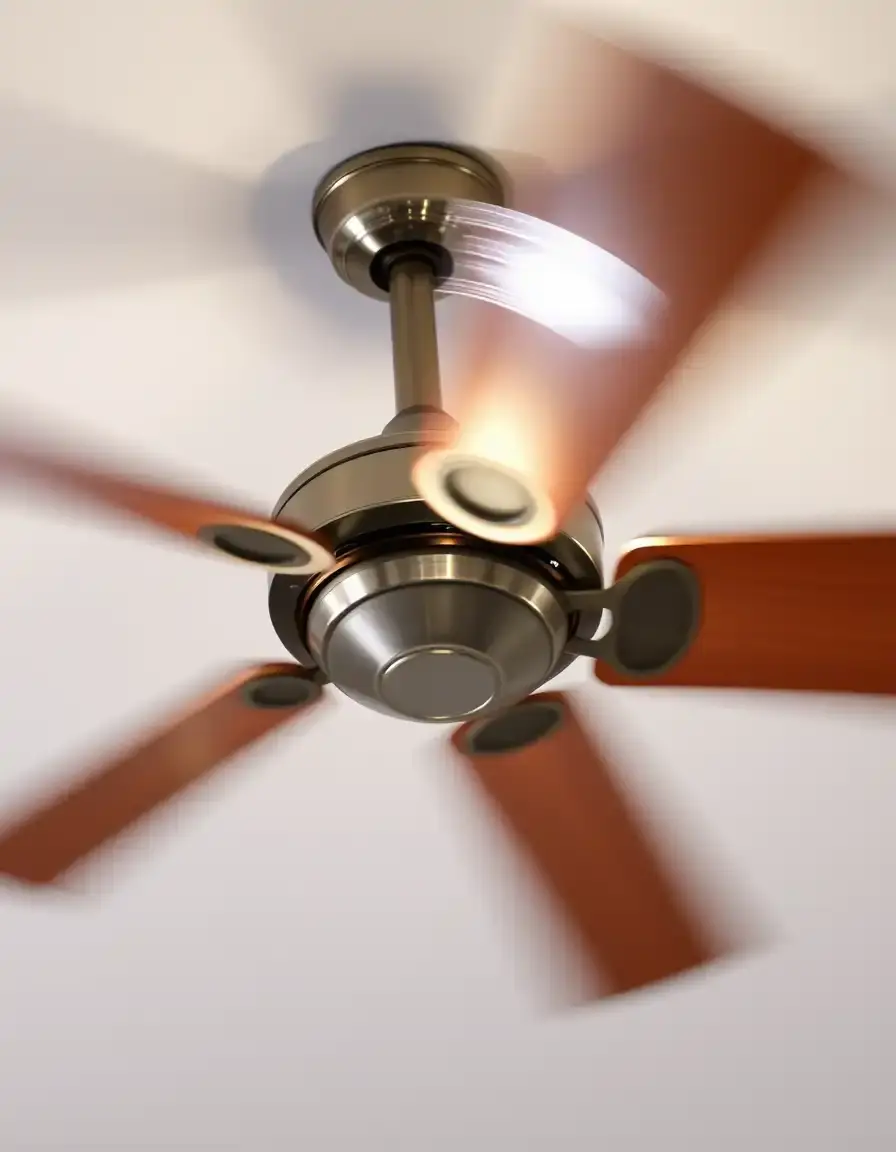 Moderne Deckenlampe Küche mit Ventilator und hellem Licht