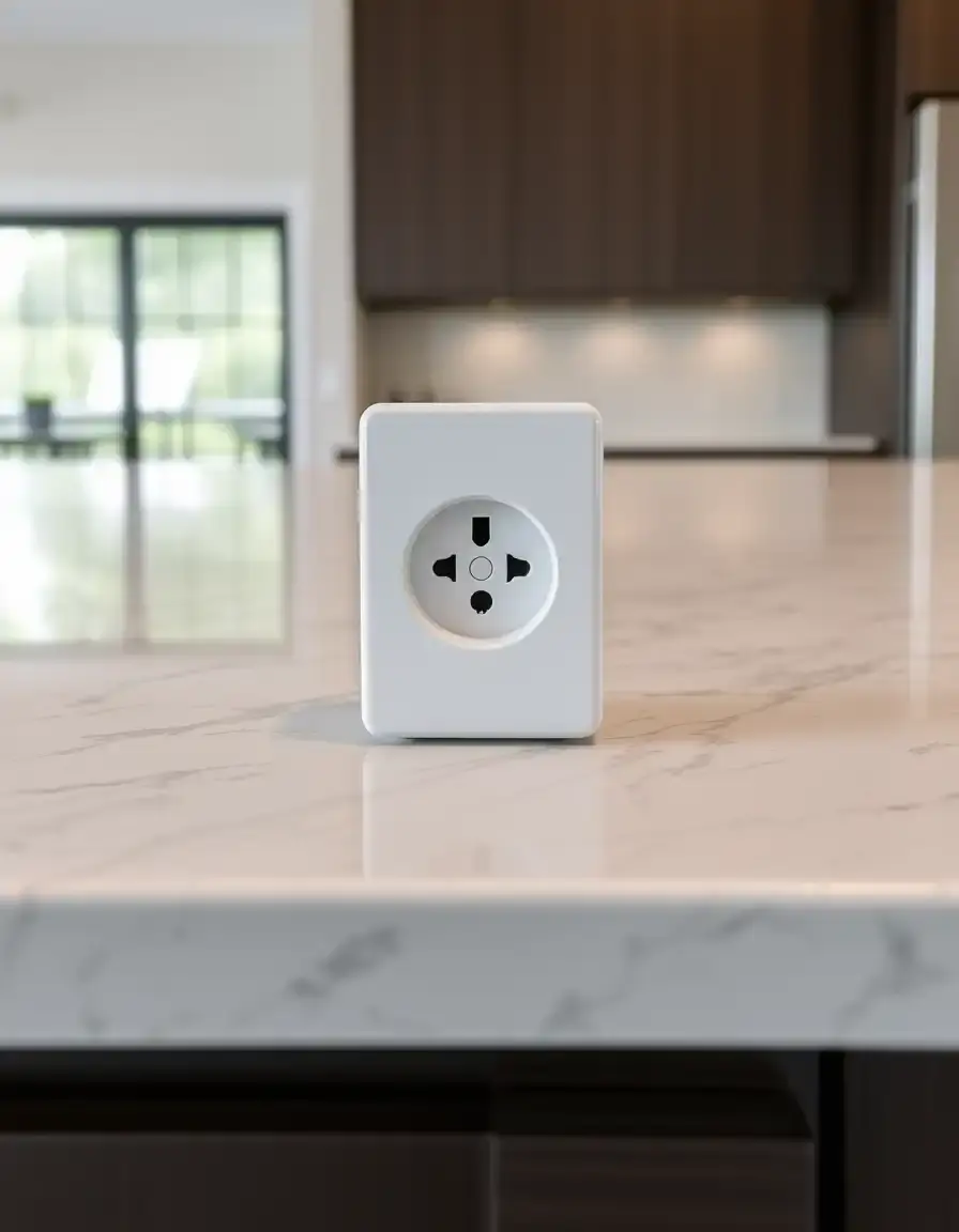 Versenkbare Pop-Up Steckdose mit USB-Anschlüssen für Kochinseln