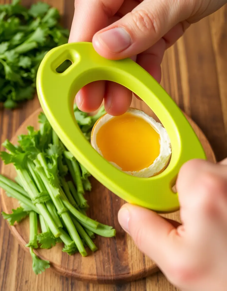 Eierknacker für sauberes Öffnen mit einer Hand
