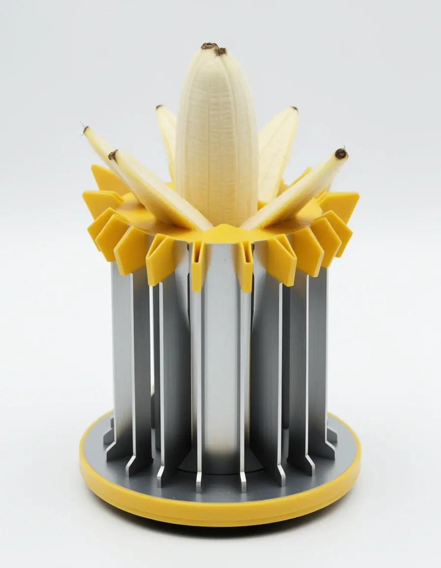 Bananen-Schneider für gleichmäßige Scheiben