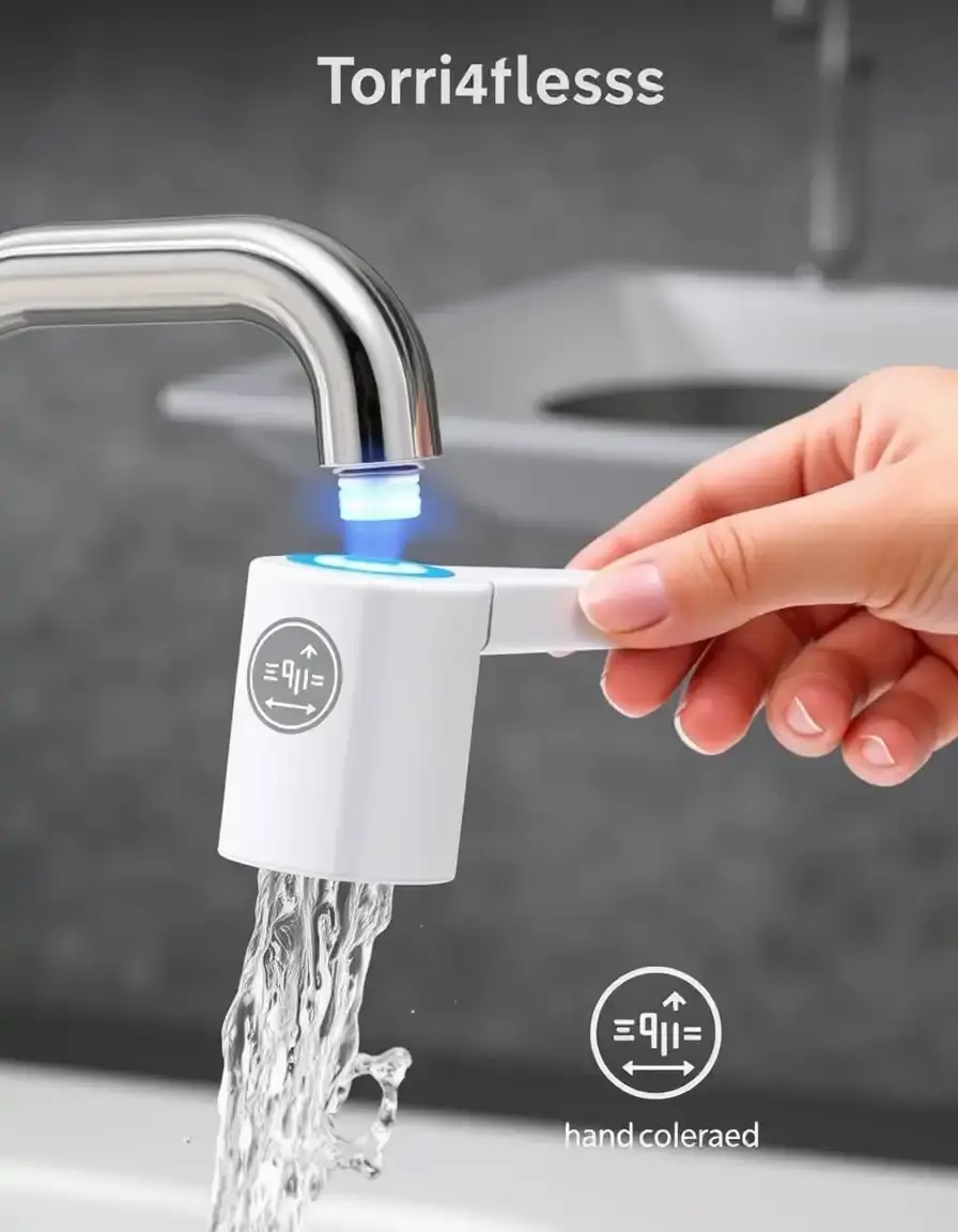Berührungsloser Sensor Adapter für Wasserhahn Küche mit Infrarot-Technik