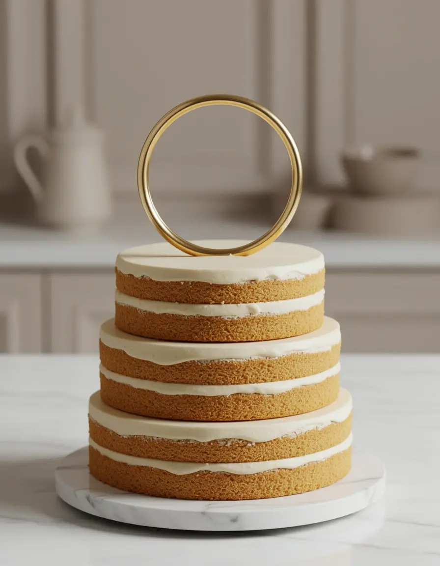 Verstellbarer Backring für perfekte Tortenschichten